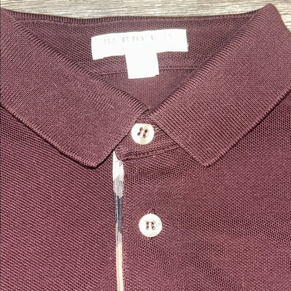 Authentic boys Burgundy Long Sleeve Polo Shirt - Picture 2 of 8